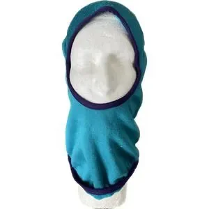 Patagonia Vintage Fleeced Teal Balaclava Hat Teal Blue One Size Vintage 90s Patagonia Teal Capilene Fleece USA Made  main image 4